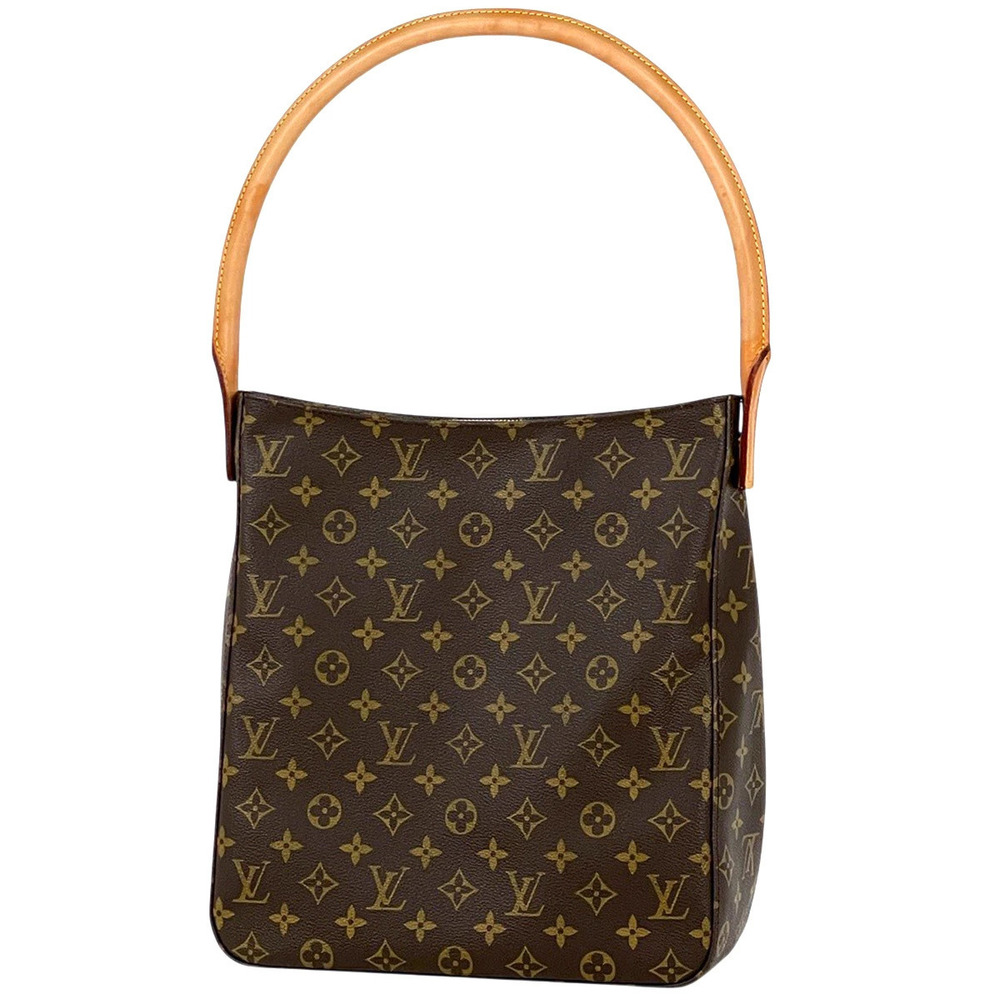 Louis Vuitton Looping Shoulder Bag Hobo Monogram Brown
